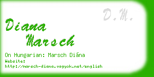 diana marsch business card